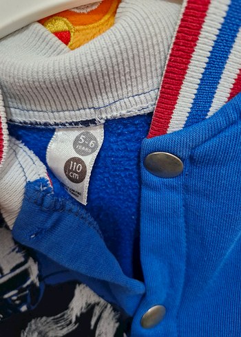 Nakışlı ve Fermuarlı Erkek Çocuk Ceket - Görsel 8