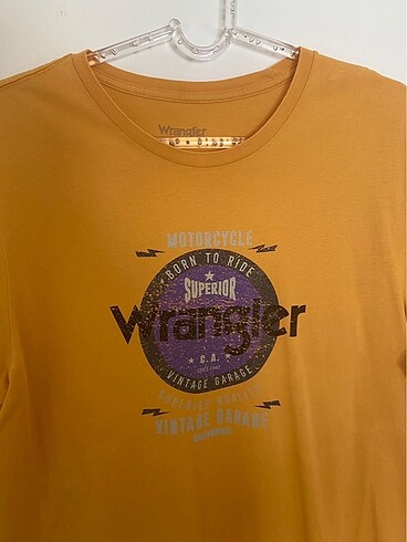 xl Beden altın Renk Lee Wrangler Hardal Vintage XL T-Shirt