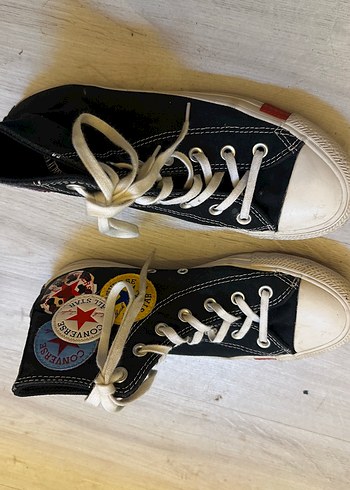 Converse Kadın Grunge Punk Siyah Sneakers