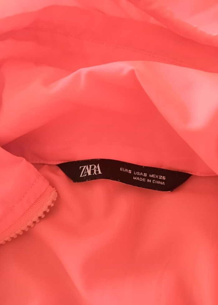 Zara  çantalı yağmurluk  - Görsel 5