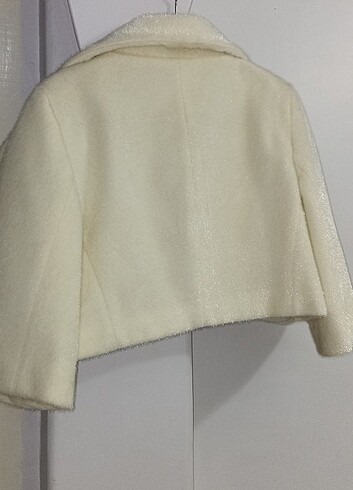 40 Beden beyaz Renk Krem bolero