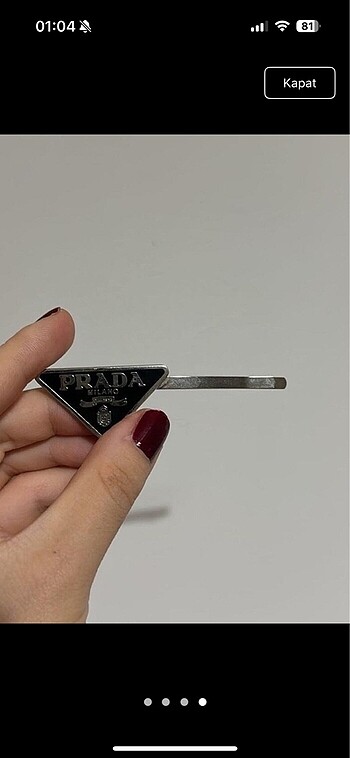  Beden gri Renk Prada toka