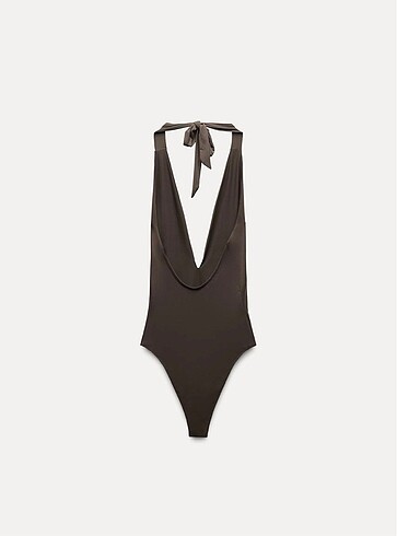 s Beden Zara poliamid halter yaka body