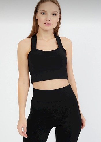 Lamodemapass Sırt Detaylı Crop Top - Görsel 4