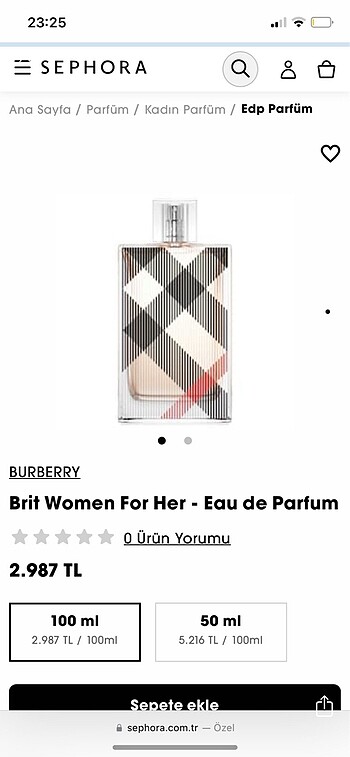 Burberry brit for her