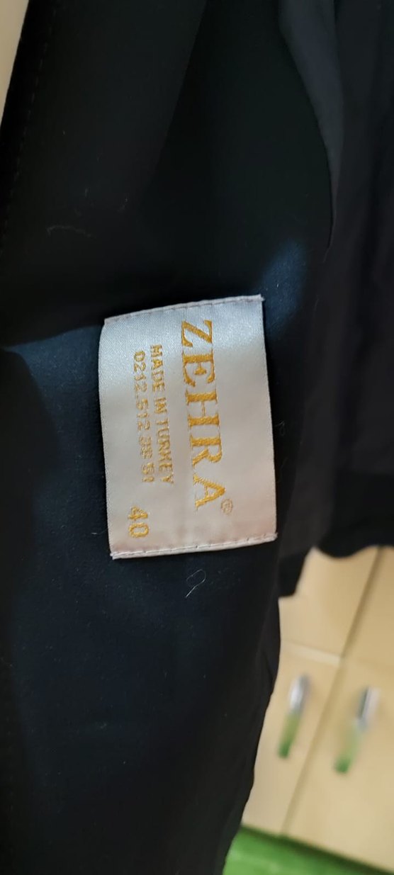 Lacivert Uzun Kadın Kaban - Düğmeli, Notched Yaka - Görsel 4