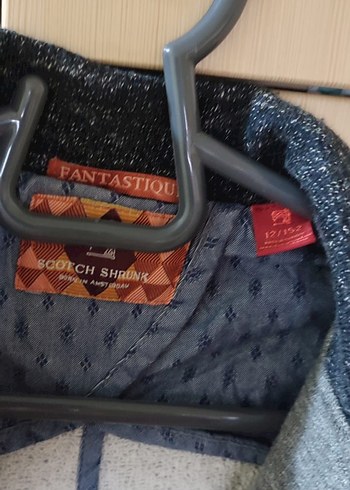 Gri Erkek Denim Ceket, Düğmeli, Regular Fit - Görsel 3