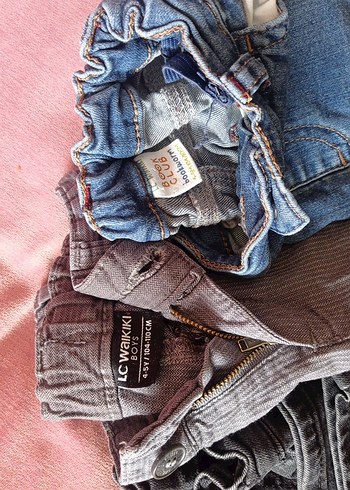 Erkek Çocuk 4 5 yaş Gri Kamuflajlı dar Kesim Kot Pantolon - Görsel 6