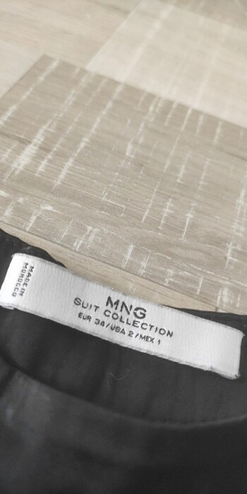 34 Beden siyah Renk Mango saten kumaş pantolon