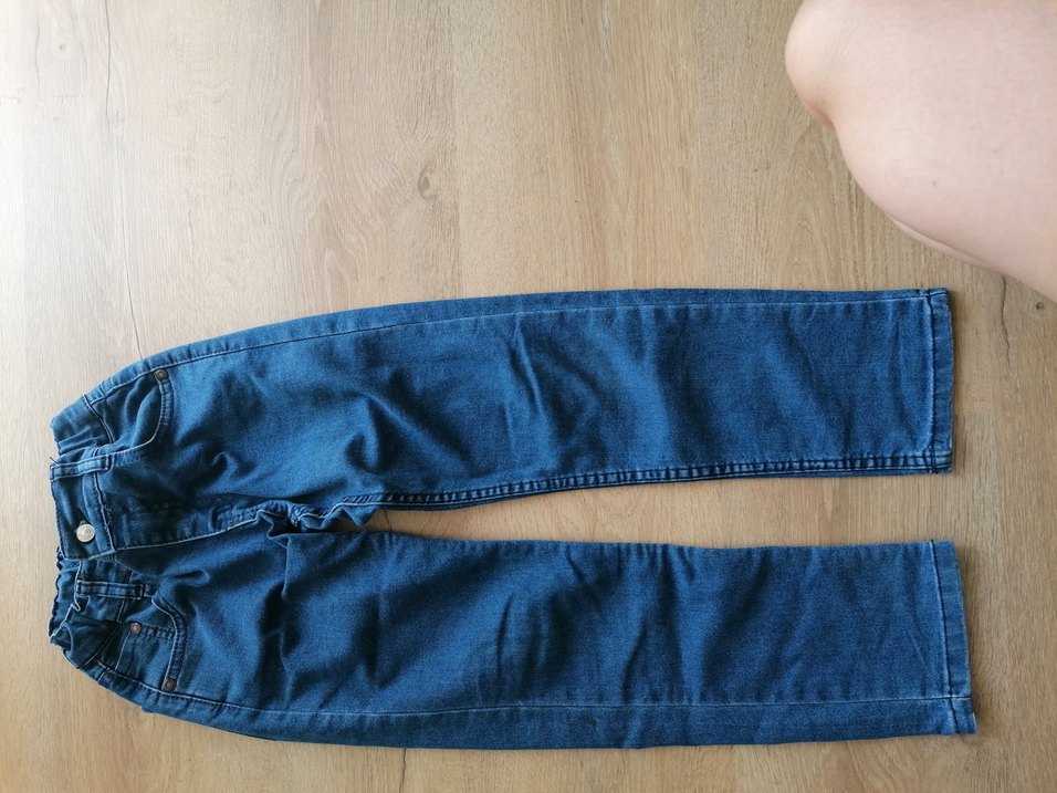 Lacivert Bol Kesim Midi Boy Kot Pantolon - Görsel 2