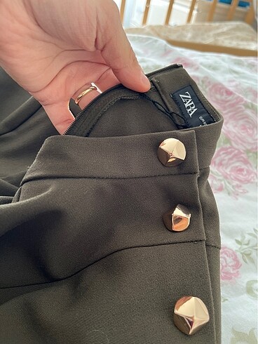 xs Beden Zara mini haki elbise