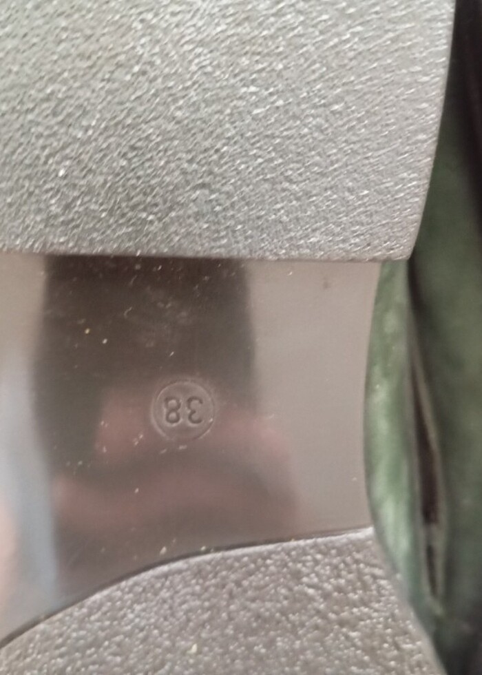 Süet yeşil Loafer ayakkabı - Görsel 2