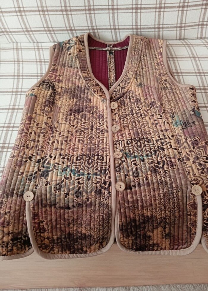 Desenli yelek - Görsel 4