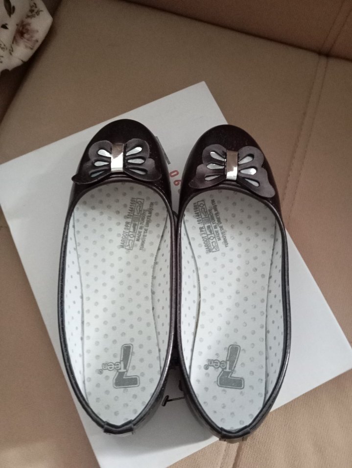 Kız Çocuk siyah Tokalı Babet - Görsel 3