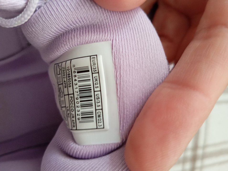 Bağcıklı Mor Pastel kız çoçuk 
Spor Ayakkabı - Görsel 4