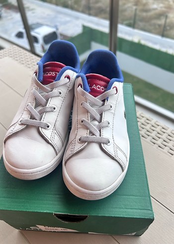 27 Beden beyaz Renk Lacoste Beyaz çocuk Spor Ayakkabı