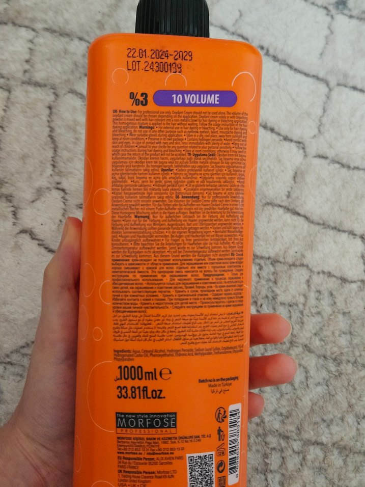 Morfoz %3 Oksidan Krem 10 Volume - Görsel 2