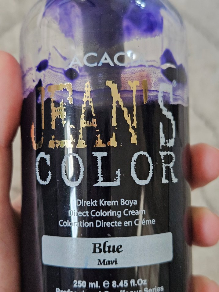 Jean's Color Mavi Direkt Krem Saç Boyası 250 ml - Görsel 3