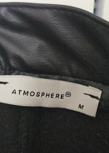 Fermuarlı Siyah Deri Biker Kadın Pantolon - Görsel 5