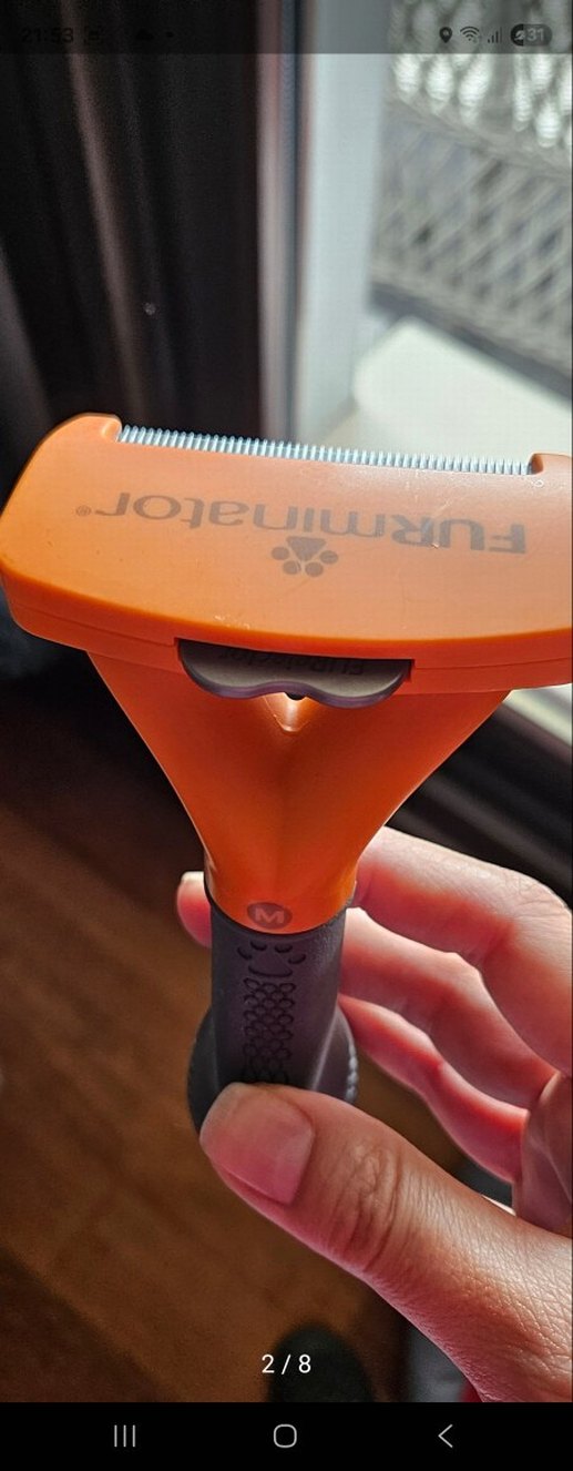 Turuncu FuRminator Kedi Tüy Tarağı - Görsel 5