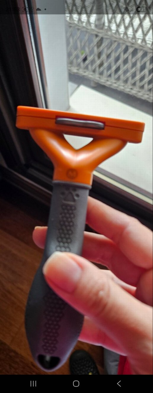 Turuncu FuRminator Kedi Tüy Tarağı - Görsel 3