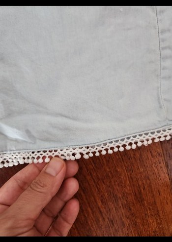 Bohem Tarzlı Kız Şortu Pamuklu Rahat Kesim - Görsel 2