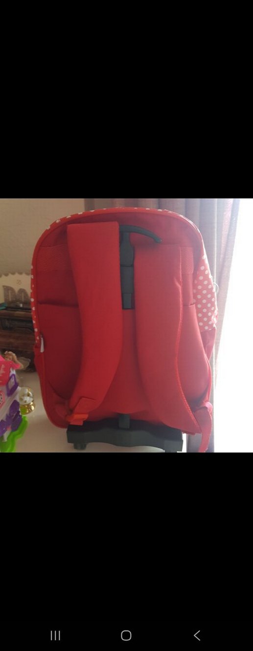 Kırmızı Minnie Temalı Çocuk Okul Çantası - Görsel 3