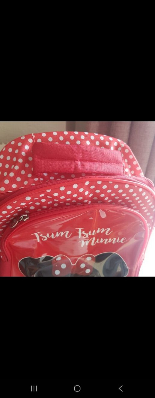 Kırmızı Minnie Temalı Çocuk Okul Çantası - Görsel 2