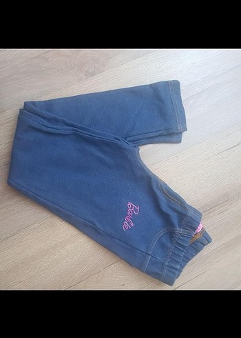 Kız Çocuk Mavi Elastik Bel Denim Pantolon - Görsel 2