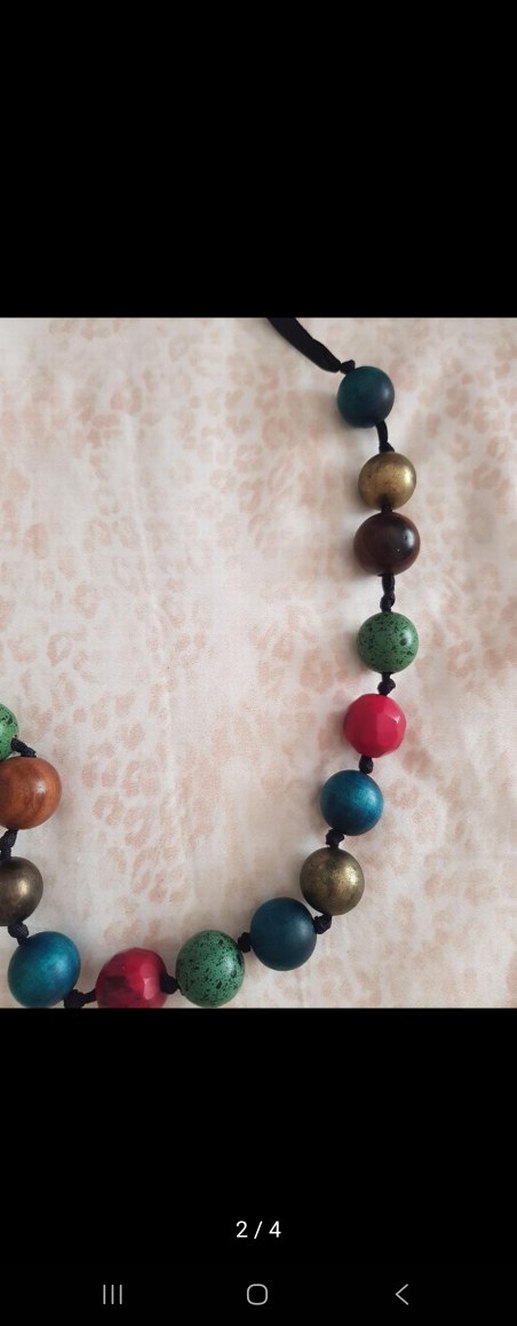 Renkli Boncuklu Uzun Bohem Kolye - Görsel 2