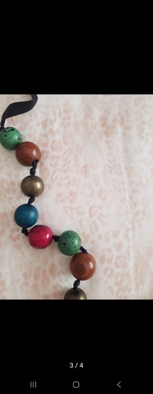 Renkli Boncuklu Uzun Bohem Kolye - Görsel 3