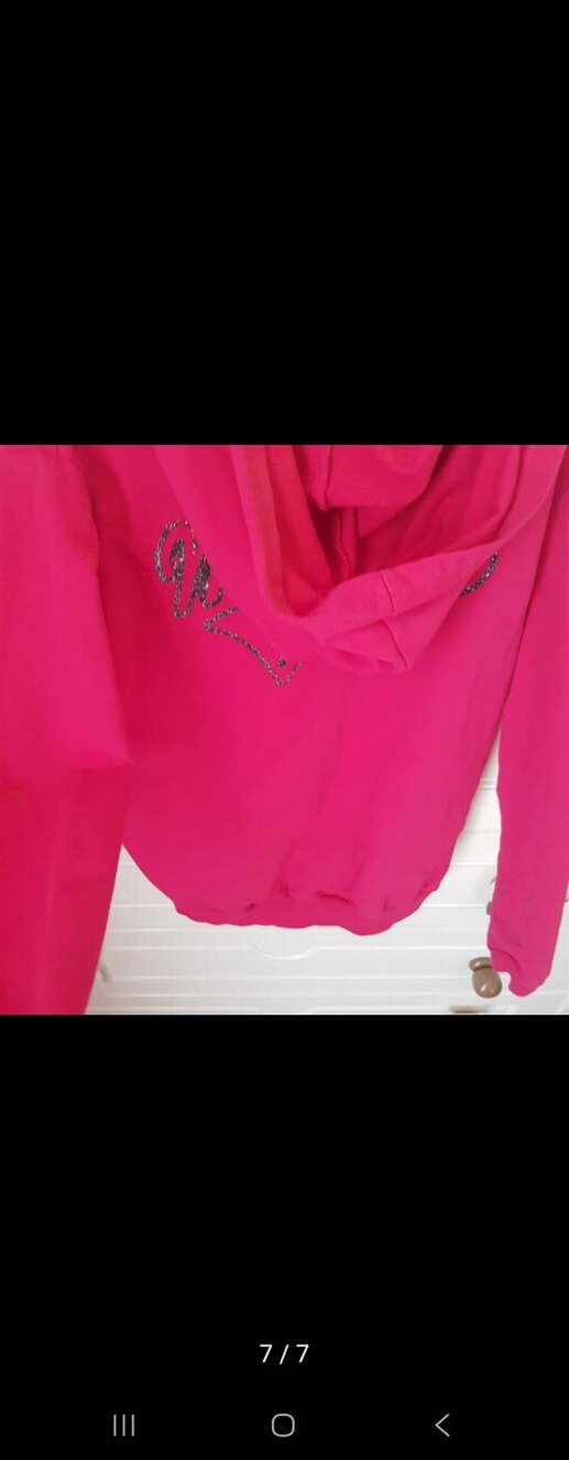 Kız Çocuk Kapüşonlu Fermuarlı Sweatshirt - Görsel 4