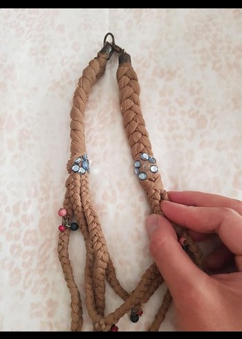 Uzun Renkli Boncuklu Bohem Kadın Kolye - Görsel 2