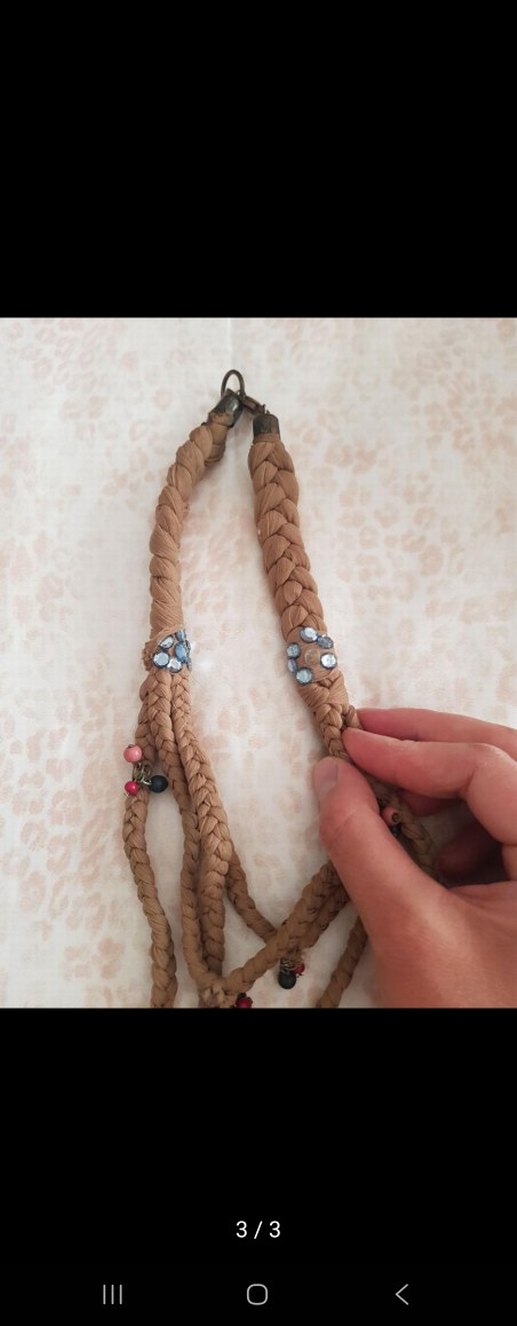 Uzun Renkli Boncuklu Bohem Kadın Kolye - Görsel 2