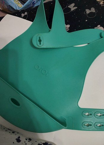 Turkuaz Bebek Mama Önlüğü - Görsel 2