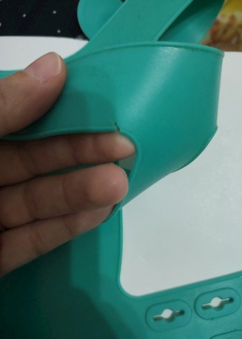 Turkuaz Bebek Mama Önlüğü - Görsel 3