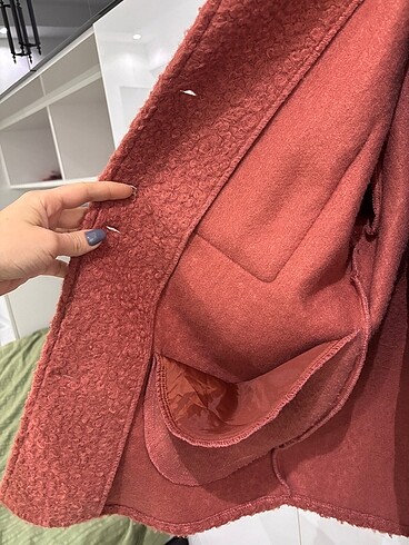 l Beden Koton ceket peluş mont