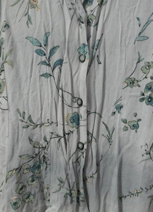Markasız Ürün retro çiçek desenli gömlek
