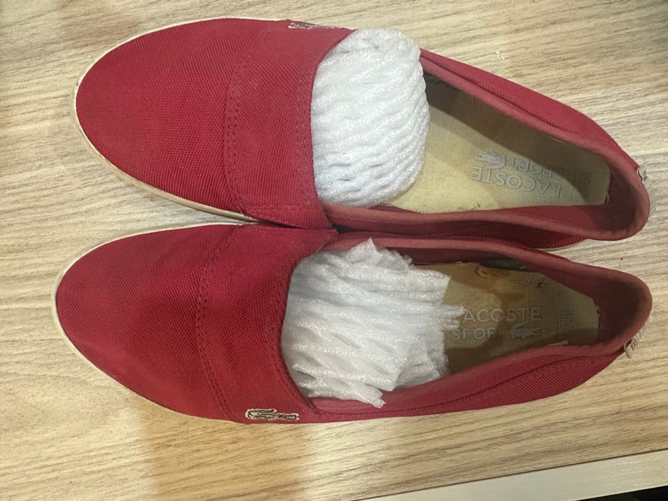 Kadın Kırmızı lacoste Spor Ayakkabı - Görsel 3