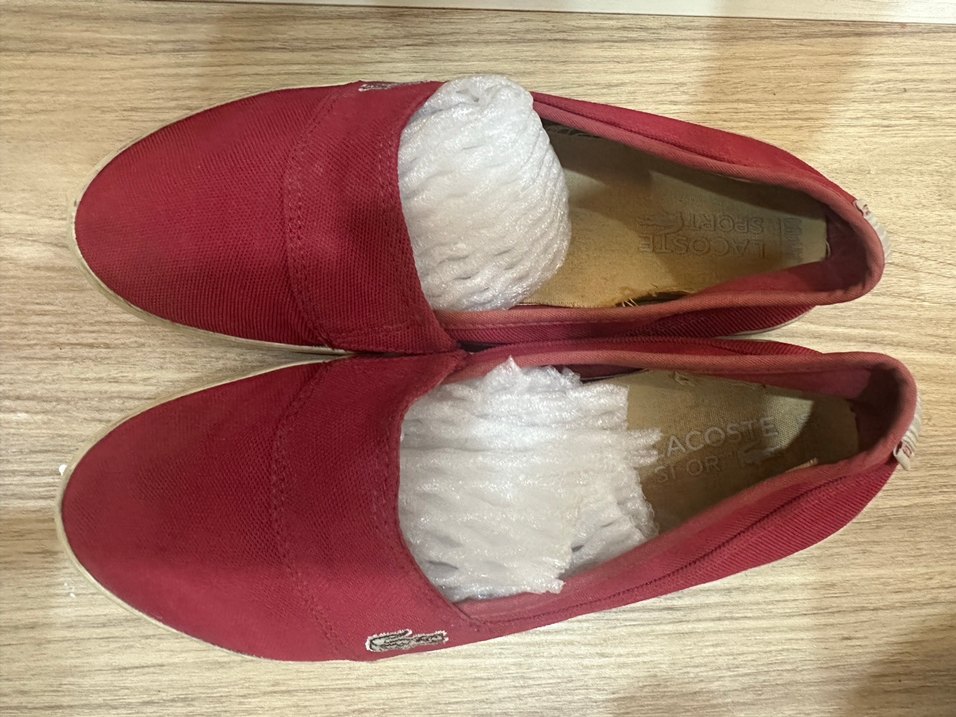 Kadın Kırmızı lacoste Spor Ayakkabı - Görsel 2