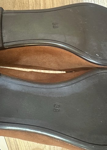 Kahverengi Süet Tokalı Kadın Günlük Ayakkabı - Görsel 3