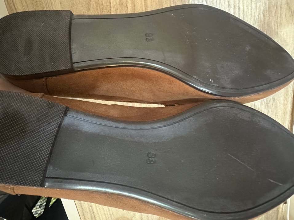 Kahverengi Süet Tokalı Kadın Günlük Ayakkabı - Görsel 3