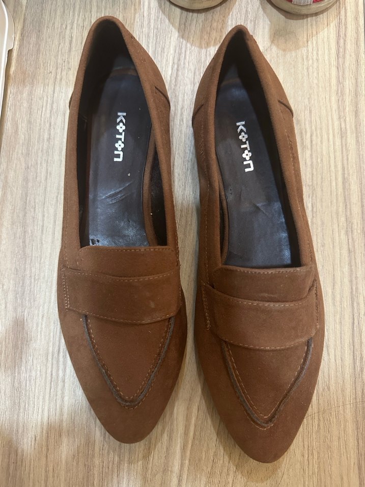 Kahverengi Süet Tokalı Kadın Günlük Ayakkabı - Görsel 2