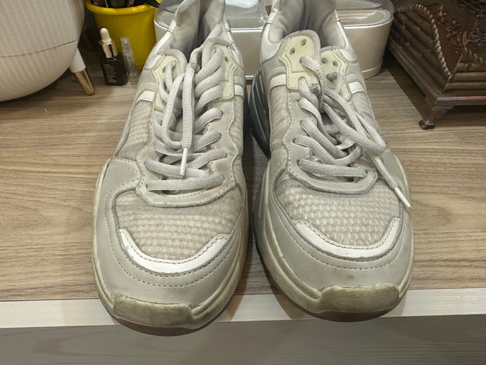 Kadın Beyaz Spor Platformlu Bağcıklı Spor Ayakkabı - Görsel 3