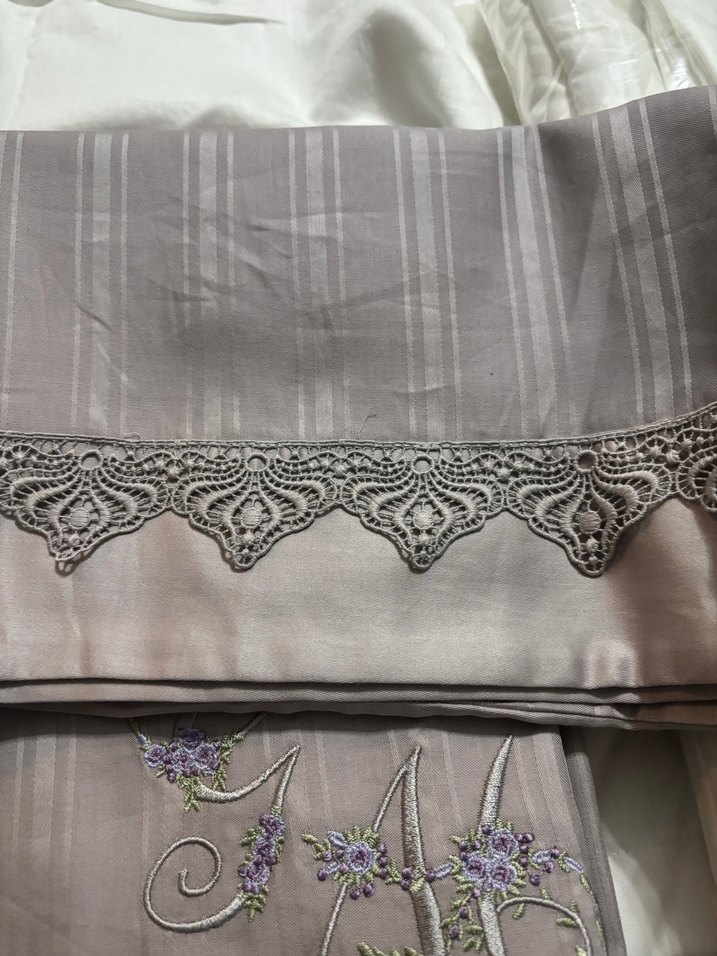 Nakışlı Bej Gri Nevresim Takımı - Görsel 2