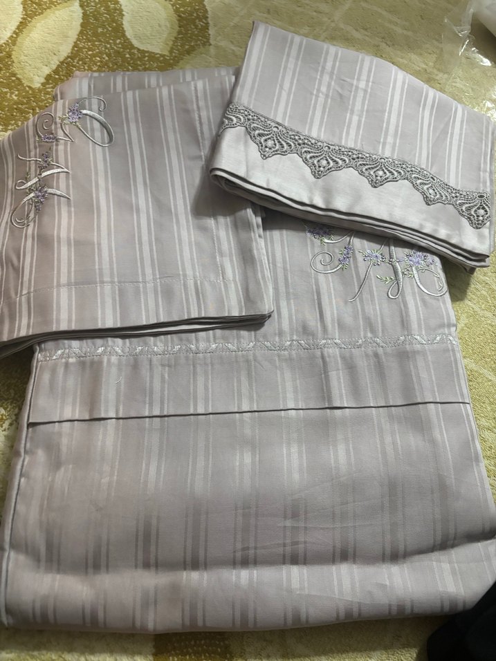 Nakışlı Bej Gri Nevresim Takımı - Görsel 3