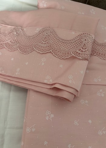Nakışlı Pembe Nevresim Takımı - Görsel 2