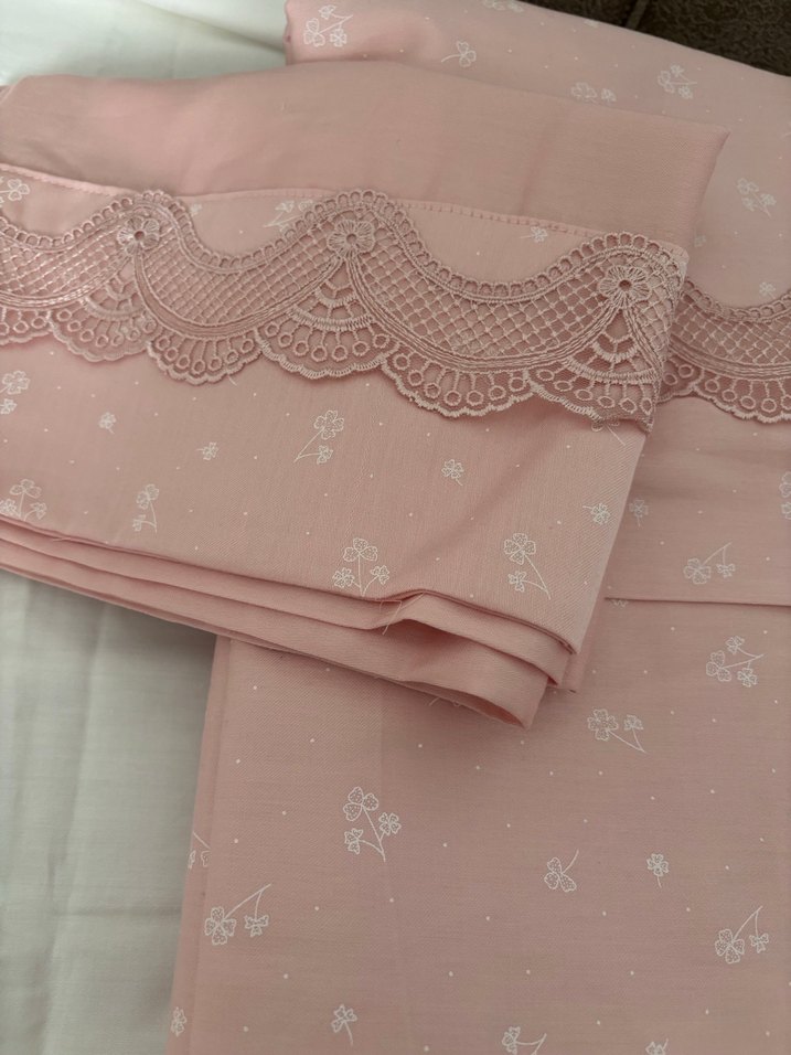 Nakışlı Pembe Nevresim Takımı - Görsel 2