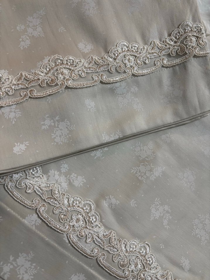 Nakışlı Bej Gri Nevresim Takımı - Görsel 3