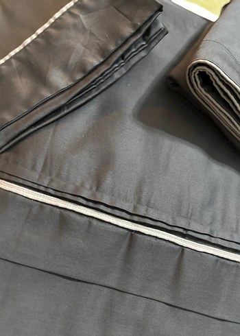 Gri Tek Renkli Nevresim ve Çarşaf Seti - Görsel 3